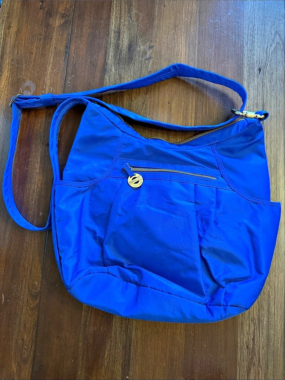 Travelon Anti-Theft Classic Hobo Bag Blue